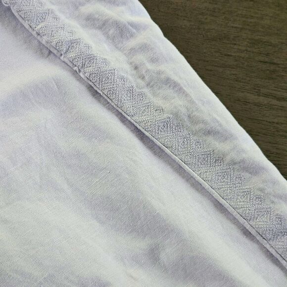 Gap Pants Women’s 16 Lilac Purple Linen Blend Girlfriend Chino Crop Flat Front - Picture 4 of 10